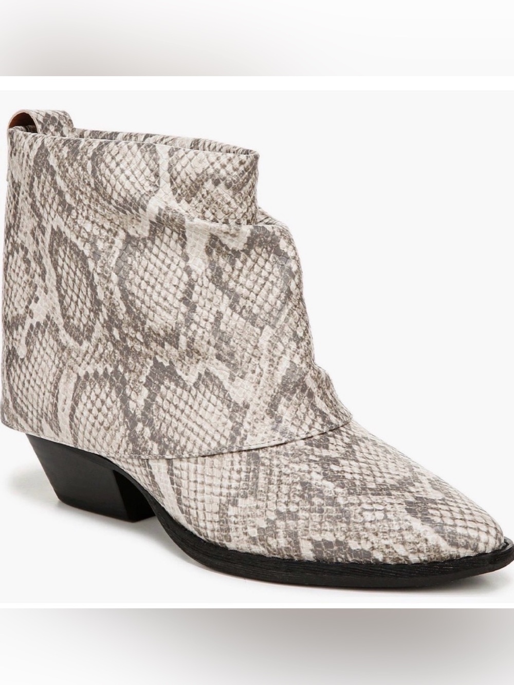 ⭐️NWT⭐️Zodiac Malina Snake Embossed Western Bootie-Size 10